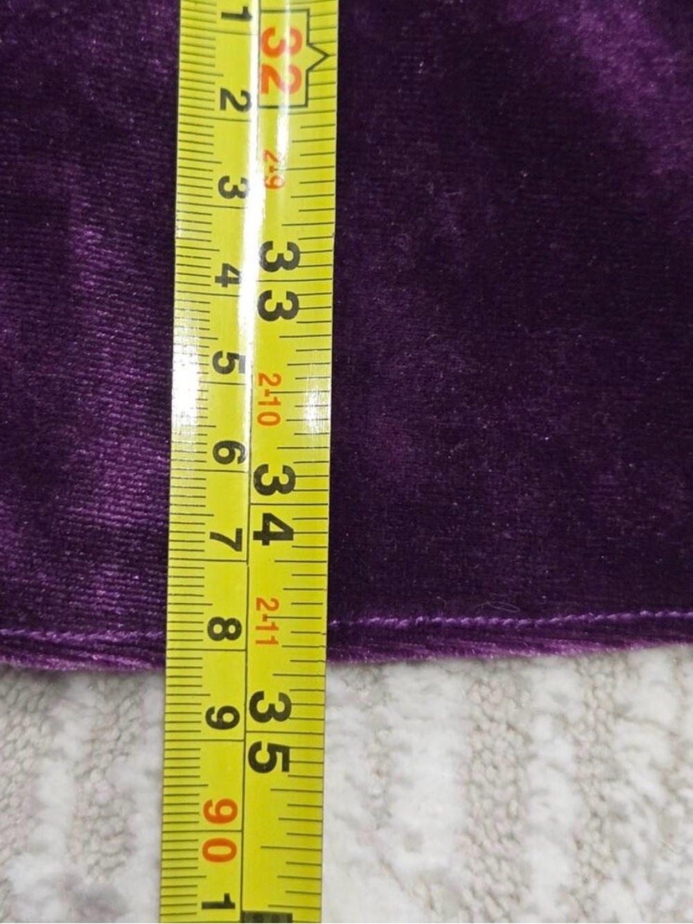 Purple Velvet Long-Sleeve Smocked Neck Dress - Picture 6 of 6